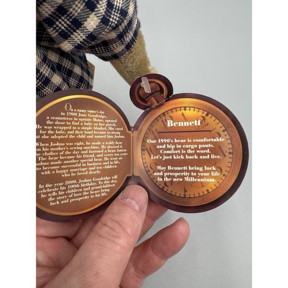 Brass Button Bears Bennet Class Of 2000 20th Century Collectibles Bear 1990’s - Picture 10 of 12